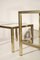 Regency French Brass and Glass Side Tables Set by Pierre Vandel, 1970s, Set of 2 6