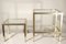 Regency French Brass and Glass Side Tables Set by Pierre Vandel, 1970s, Set of 2, Image 1