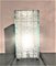 Italian Frosted Glass and Wire Mesh Tower Table Lamp, 1960s, Image 1