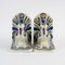 Fermalibri a forma di pavone in ceramica di Louis Waem per Maitrise de Nimy, anni '40, set di 2, Immagine 2