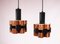 Danish Copper and Metal Ceiling Lamps by Werner Schou, 1960s, Set of 2, Image 2