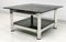 Vintage Italian Aluminum and Glass Coffee Table, 1970s 6