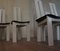Schwarz-weiße italienische Esszimmerstühle von Pietro Costantini für Ello, 1970er, 8er Set 20