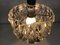 German Chrome-Plated & Crystal Ceiling Lamp from Kinkeldey, 1960s, Image 8