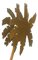 Lampada da terra Caribe a forma di palma in bronzo e ottone di Ettore Sottsass per Targetti, anni '70, Immagine 5