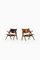 Set of Modern Danish Leather and Oak CH-28 Side Chairs by Hans Wegner, 1951 1
