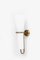 Scandinavian Modern Brass and Opaline Glass Sconce by Hans-Agne Jakobsson, 1950s, Image 1