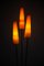 Lámpara de pie sueca de 3 luces, años 50, Imagen 5