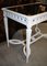 Mid-Century French Louis XVI White Glass and Wood Desk, 1960s 2