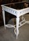 Mid-Century French Louis XVI White Glass and Wood Desk, 1960s, Image 2