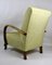Gelber deutscher Sessel im Art Deco-Stil, 1960er 3