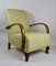 Gelber deutscher Sessel im Art Deco-Stil, 1960er 4