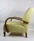 Gelber deutscher Sessel im Art Deco-Stil, 1960er 7