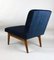 Vintage Blue Velvet Lounge Chair, 1970s 10