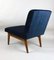 Vintage Blue Velvet Lounge Chair, 1970s, Image 10