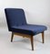 Vintage Blue Velvet Lounge Chair, 1970s 11
