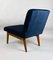 Vintage Blue Velvet Lounge Chair, 1970s, Image 7