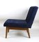 Vintage Blue Velvet Lounge Chair, 1970s, Image 6