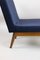 Vintage Blue Velvet Lounge Chair, 1970s, Image 3