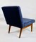 Vintage Blue Velvet Lounge Chair, 1970s, Image 4