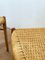 Danish Oak and Paper Cord Dining Chairs, 1960s, Set of 4 14