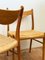 Danish Oak and Paper Cord Dining Chairs, 1960s, Set of 4 7