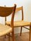 Danish Oak and Paper Cord Dining Chairs, 1960s, Set of 4, Image 7