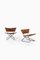 Scandinavian Modern Danish Leather and Steel Z Side Chair by Erik Magnusson for Torben Ørskov, 1968 7