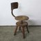 Vintage German Adjustable Workshop Stool, 1930s 2