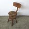 Vintage German Adjustable Workshop Stool, 1930s, Image 8