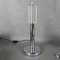 Lámpara de mesa alemana de metal cromado y vidrio cortado de Peill & Putzler, años 60, Imagen 7