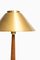 Scandinavian Modern Beech and Brass Table Lamp by Hans Bergström, 1950s, Image 12