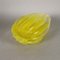 Jarrón de cristal de Murano estriado amarillo, Imagen 3