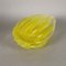 Yellow Fluted Murano Glass Vase, Image 3