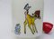 Vintage Bambi Set aus Wand- & Deckenlampe aus Glas & Messing von Doria Leuchten 7