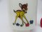 Vintage Bambi Set aus Wand- & Deckenlampe aus Glas & Messing von Doria Leuchten 9