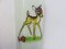 Juego de lámpara de pared y lámpara de techo Bambi vintage de vidrio y latón de Doria Leuchten, Imagen 24