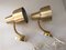 Swiss Brass Steerable Sconces from Armaturhantverk, 1960s, Set of 2 1