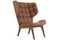 Smoked Oak & Rust Leather Mammoth Chair by Rune Krojgaard & Knut Bendik Humlevik for Norr11, Image 1