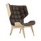 Natural Oak & Dark Brown Leather Mammoth Chair by Rune Krøjgaard & Knut Bendik Humlevik for Norr11, Image 1