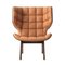 Dark Stained Cognac Leather Mammoth Chair by Rune Krojgaard & Knut Bendik Humlevik for NORR11 2