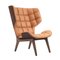 Dark Stained Cognac Leather Mammoth Chair by Rune Krojgaard & Knut Bendik Humlevik for NORR11 1