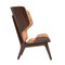 Dark Stained Cognac Leather Mammoth Chair by Rune Krojgaard & Knut Bendik Humlevik for NORR11 3