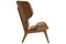 Smoked Oak & Dark Brown Leather Mammoth Chair by Rune Krøjgaard & Knut Bendik Humlevik for Norr11 2