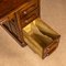 Antique Brass and Oak Roll Top Bureau 15