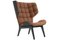 Black Leather Rust Mammoth Chair by Rune Krojgaard & Knut Bendik Humlevik for NORR11 1