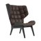 Dark Brown Leather Mammoth Chair by Rune Krojgaard and Knut Bendik Humlevik for NORR11 1