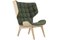 Natural Oak & Forest Green Wool Mammoth Chair by Rune Krøjgaard & Knut Bendik Humlevik for Norr11 1