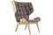 Natural Oak & Fawn Wool Mammoth Chair by Rune Krøjgaard & Knut Bendik Humlevik for Norr11, Image 1