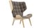 Natural Oak & Velvet Taupe Mammoth Chair by Rune Krojgaard & Knut Bendik Humlevik for Norr11 1